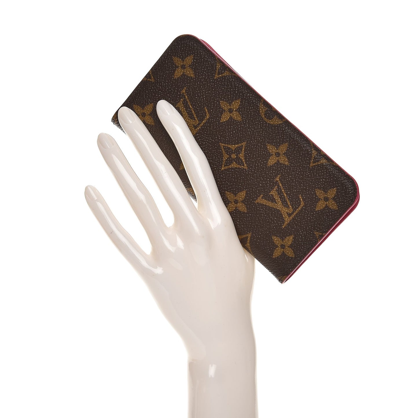Monogram iPhone X Folio Case Rose Pop