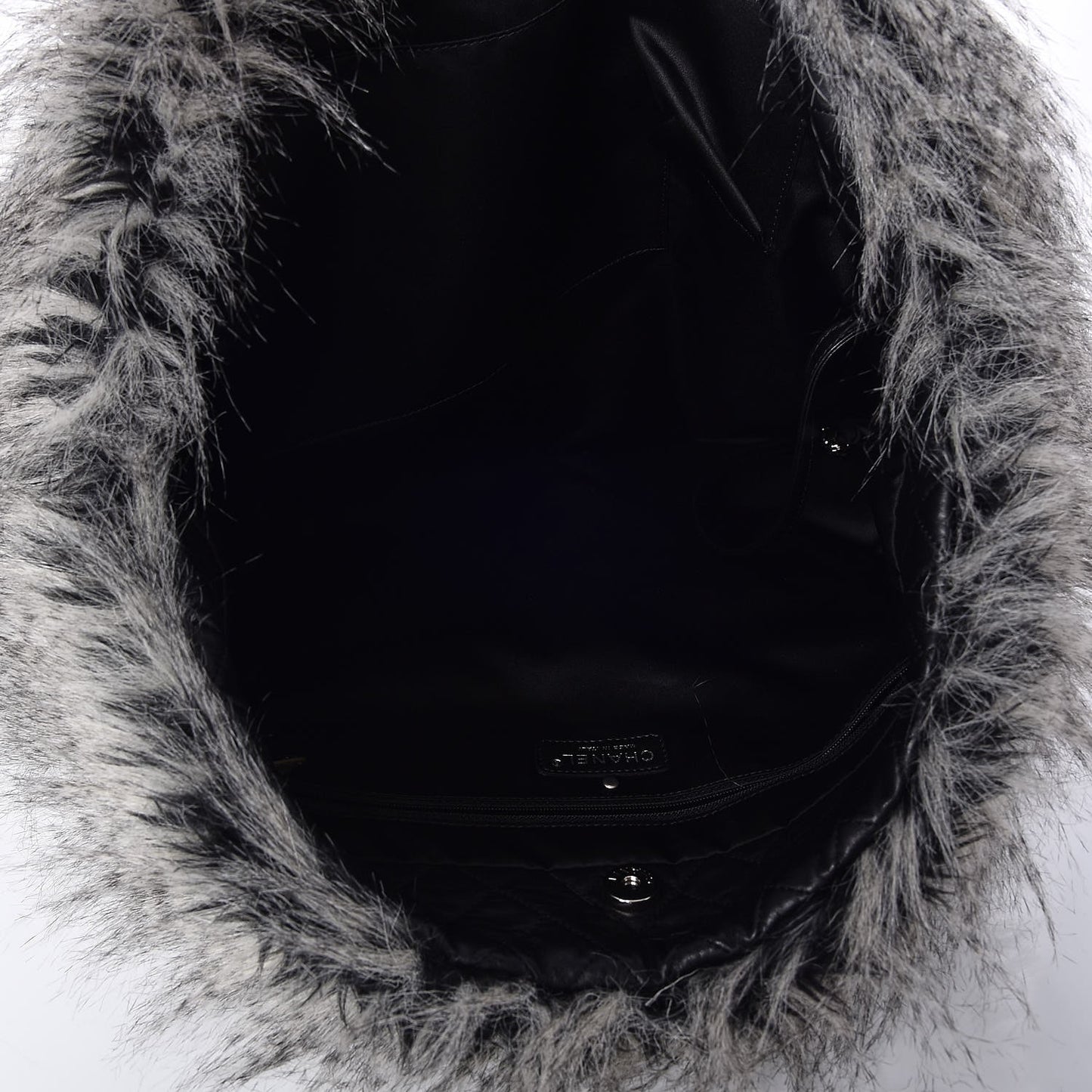 Arctic Fantasy Fur Large Tote Grey