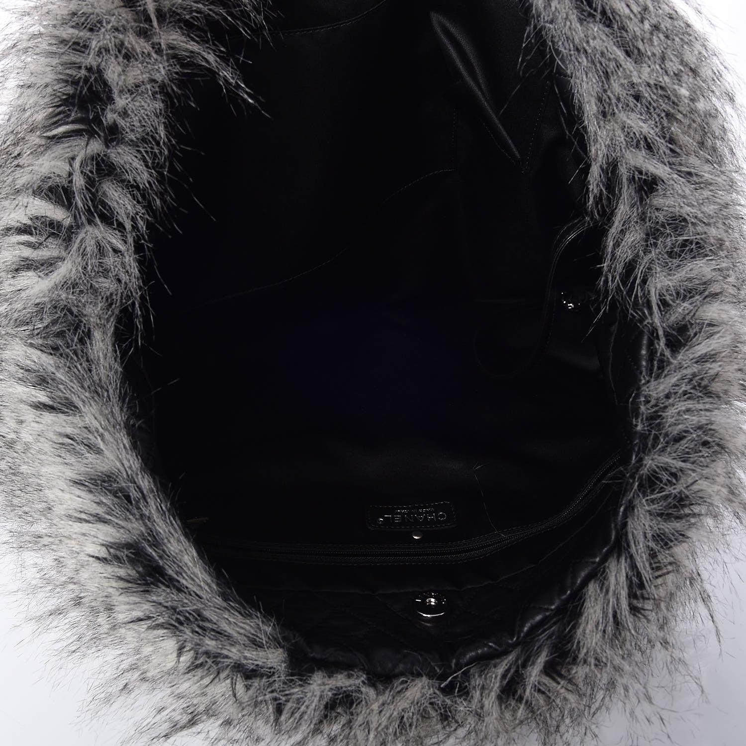 Chanel Arctic Fantasy Fur Large Tote Grey 5 of 7