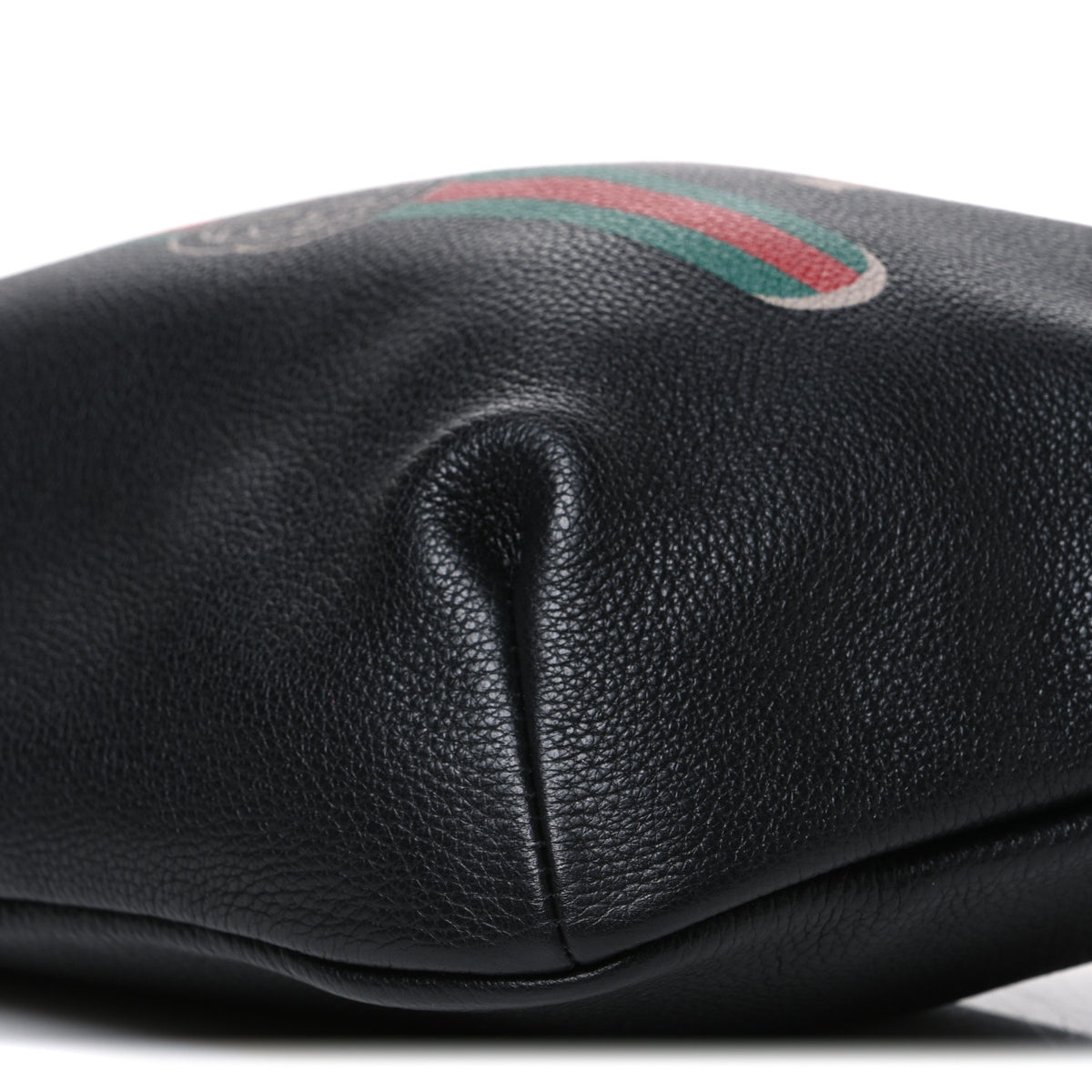 Gucci Grained Calfskin Logo Belt Bag Black 9 of 9