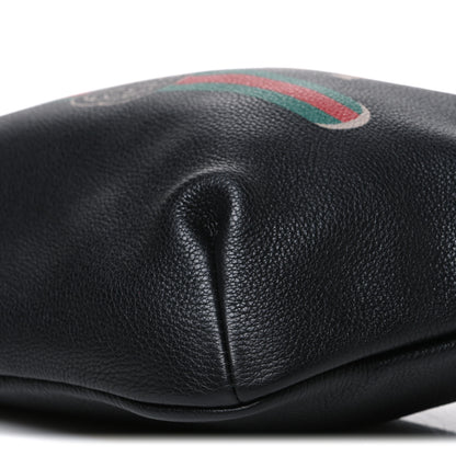 Gucci Grained Calfskin Logo Belt Bag Black 9 of 9