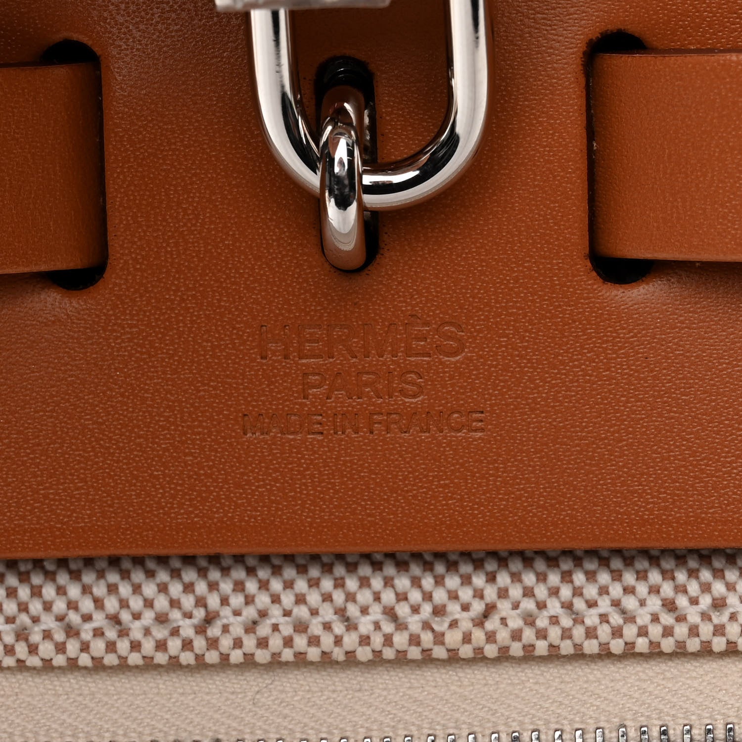 Hermes H Plume Canvas Vache Hunter Circuit 24 Herbag Zip Retourne 31 Gris Meyer Ecru Beige Naturel 7 of 11