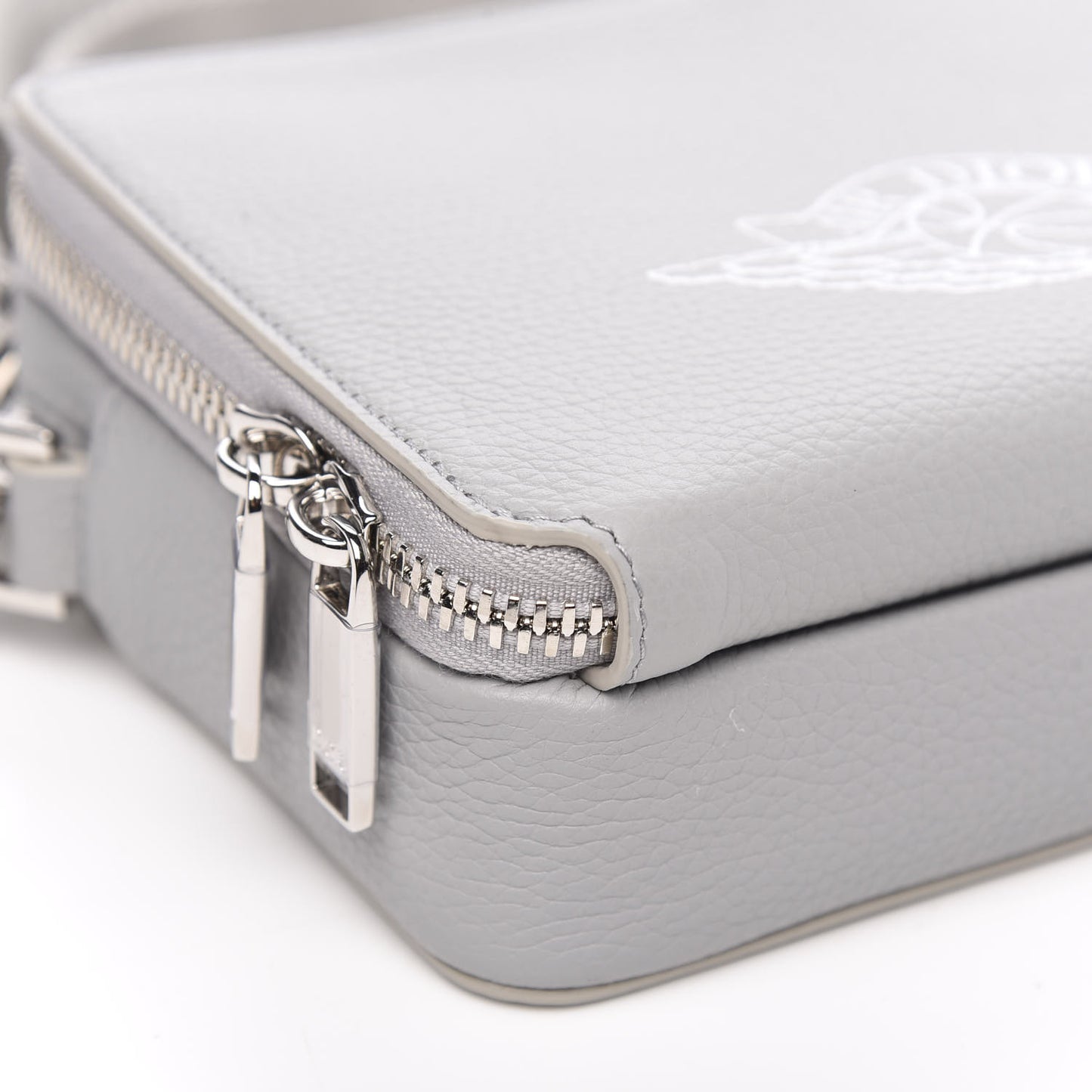 X AIR JORDAN Grained Calfskin Crossbody Grey