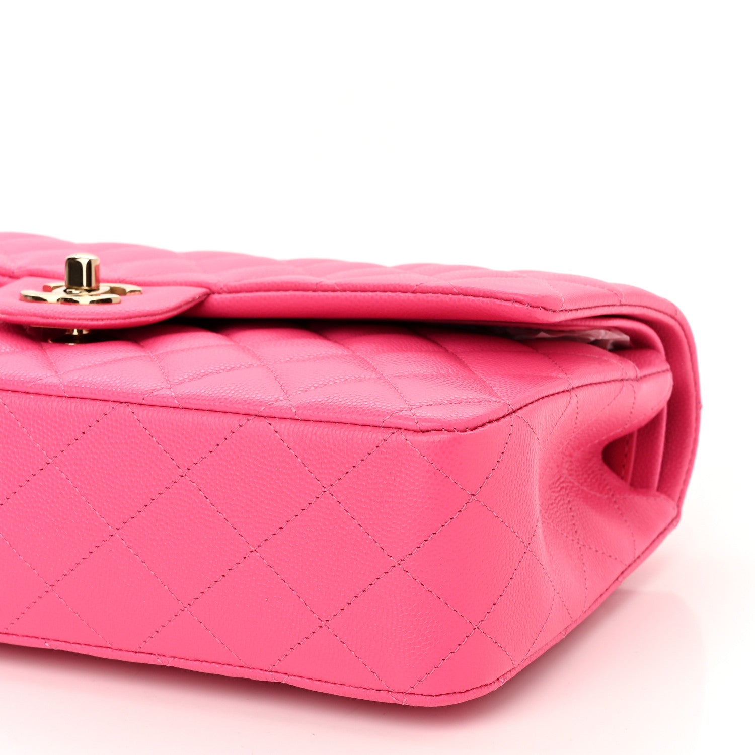 Chanel Caviar Quilted Medium Double Flap Rose 10 of 11