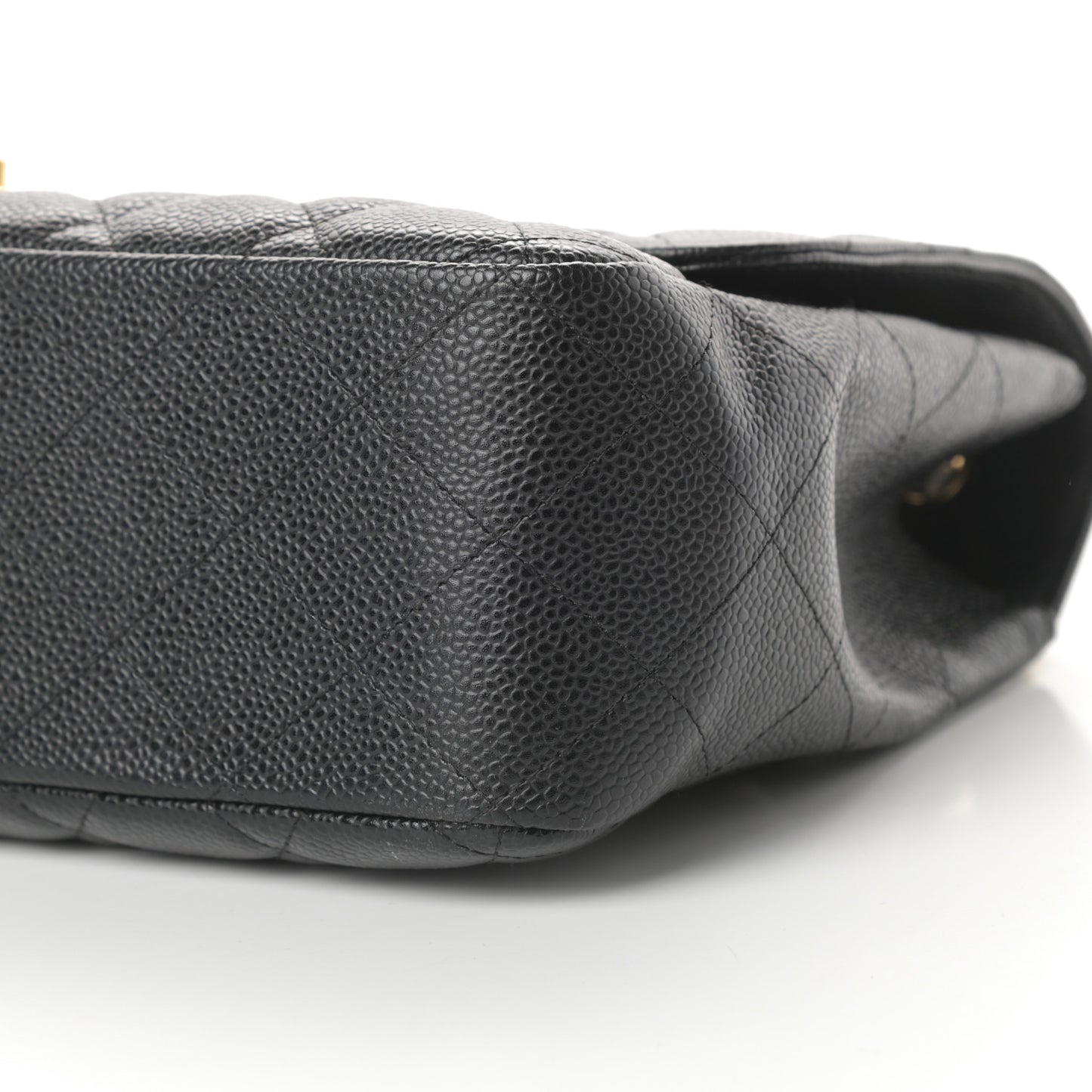 Caviar Quilted Jumbo Single Flap Black