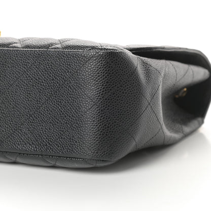 Chanel Caviar Quilted Jumbo Single Flap Black 10 of 12