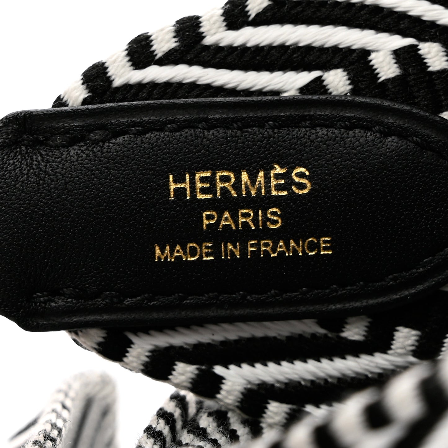 Toile Swift 50mm Sangle Cavale Shoulder Strap Black Ecru