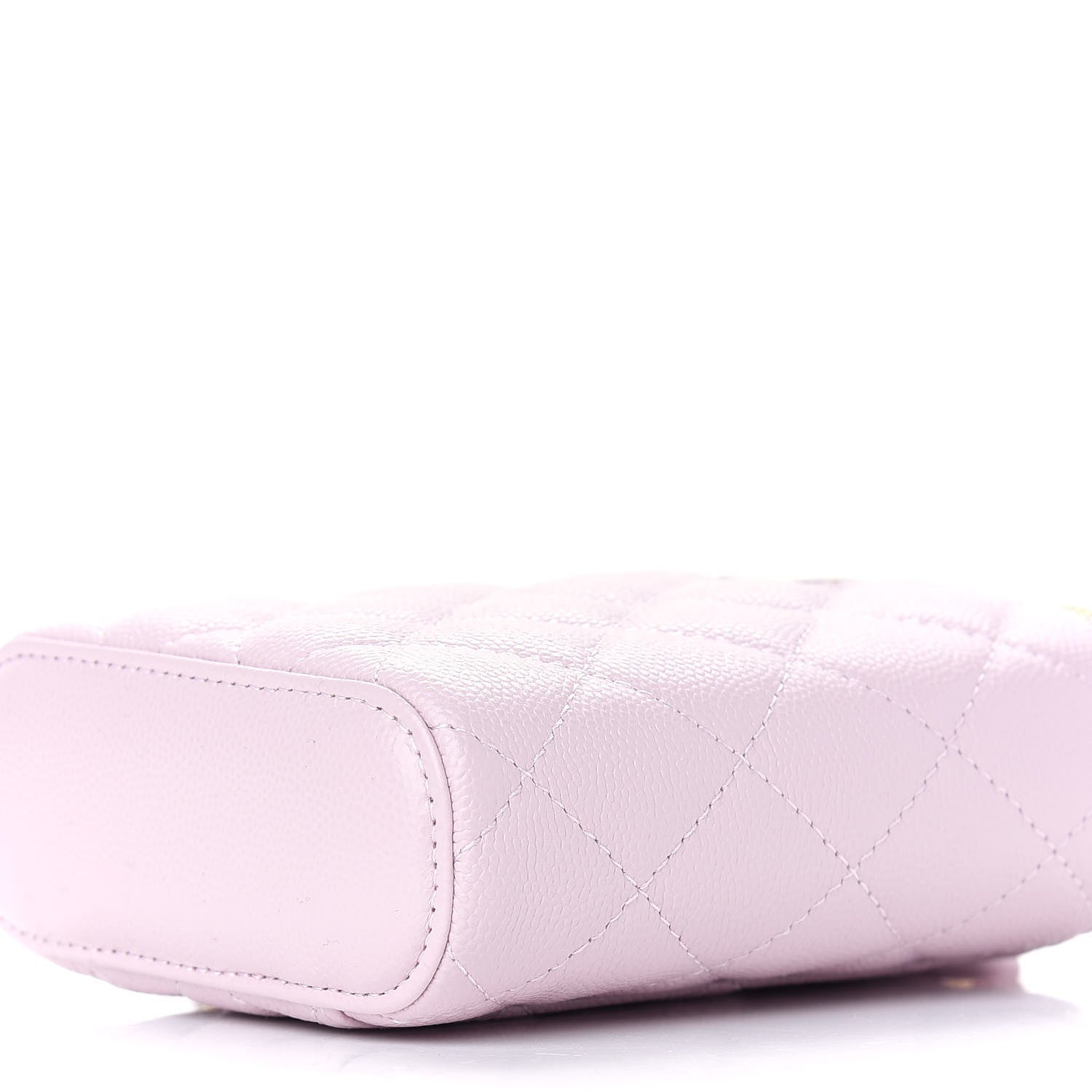 Chanel Caviar Quilted Small Vertical Coco Beauty Vanity Case With Chain Light Pink 9 of 9