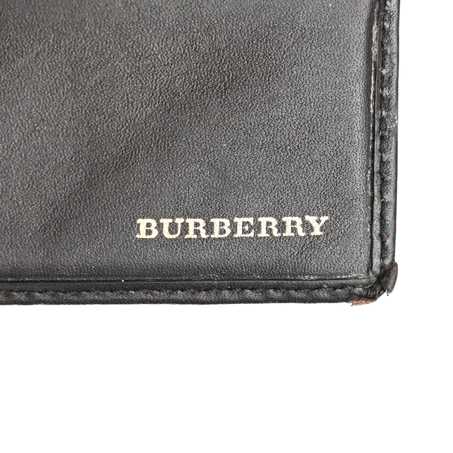 Burberry Haymarket Check Continental Wallet Black 7 of 12