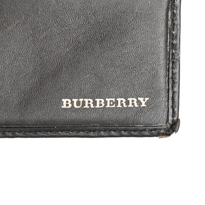 Burberry Haymarket Check Continental Wallet Black 7 of 12