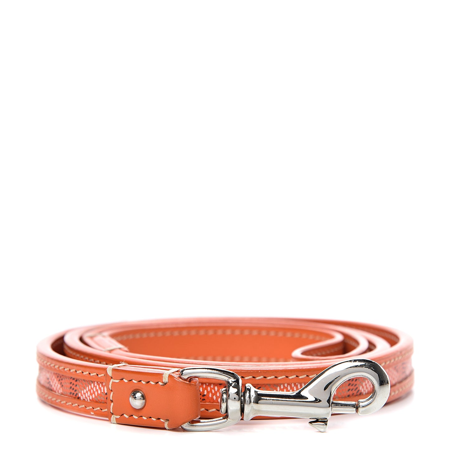 Goyardine Dog Leash Orange