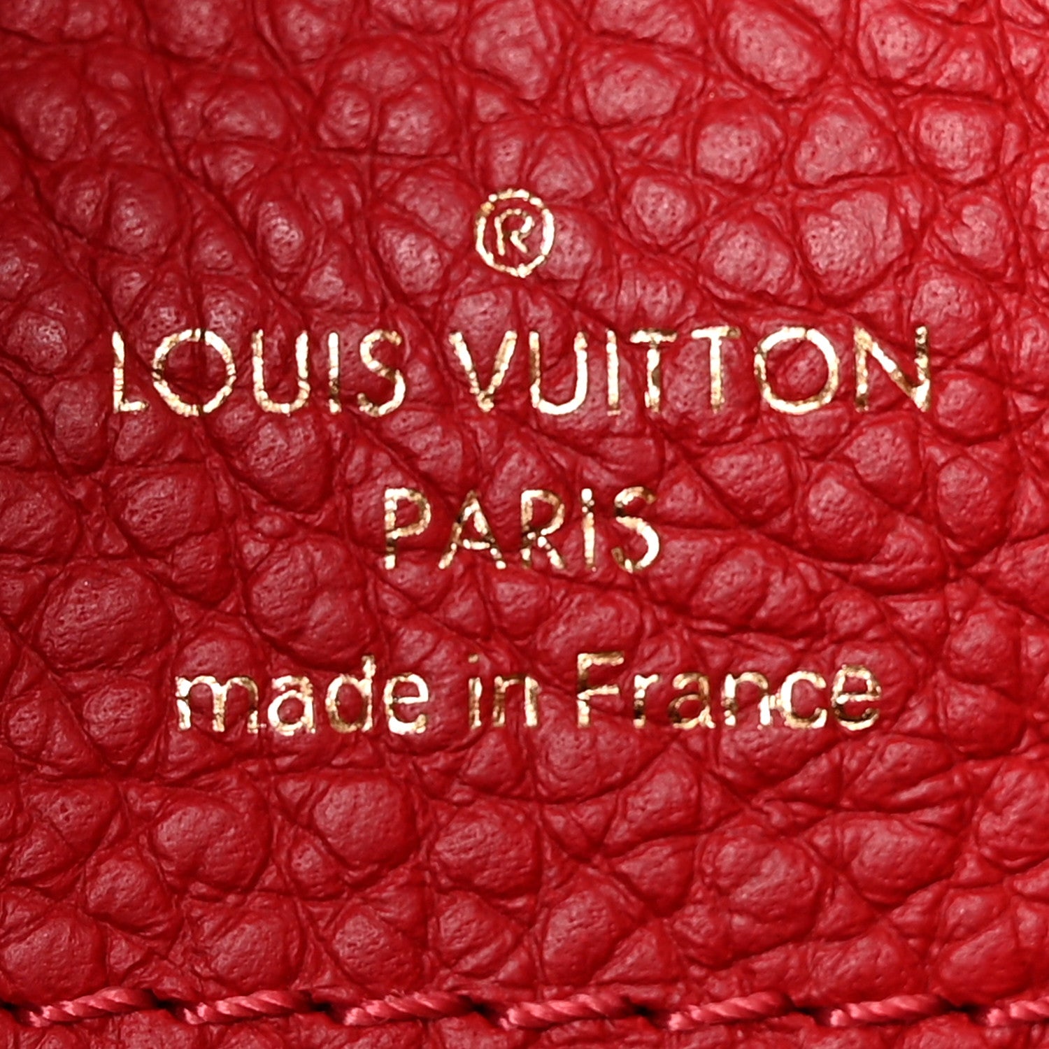 Louis Vuitton Taurillon Capucines PM Scarlet 6 of 16