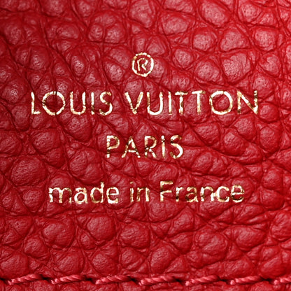 Louis Vuitton Taurillon Capucines PM Scarlet 6 of 16