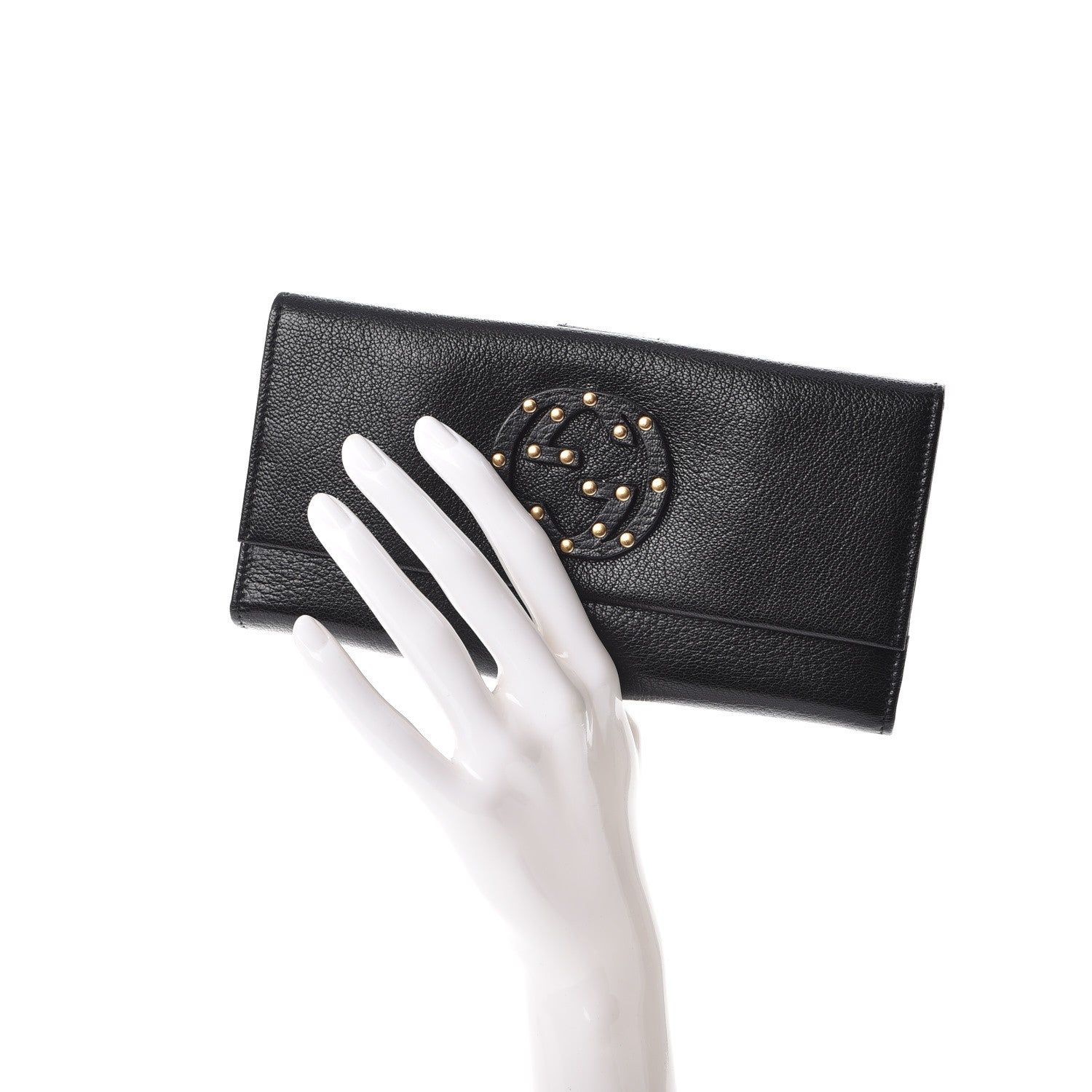 Gucci Calfskin Blondie Continental Wallet Black 2 of 9