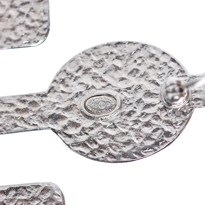 Chanel Crystal Enamel Anchor Brooch White Black 4 of 4