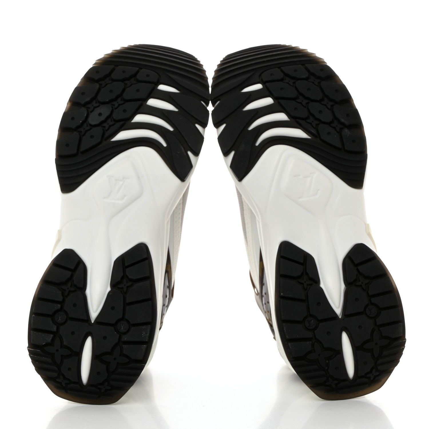 Louis Vuitton Monogram Calfskin Run 55 Sneakers 35.5 White 5 of 9