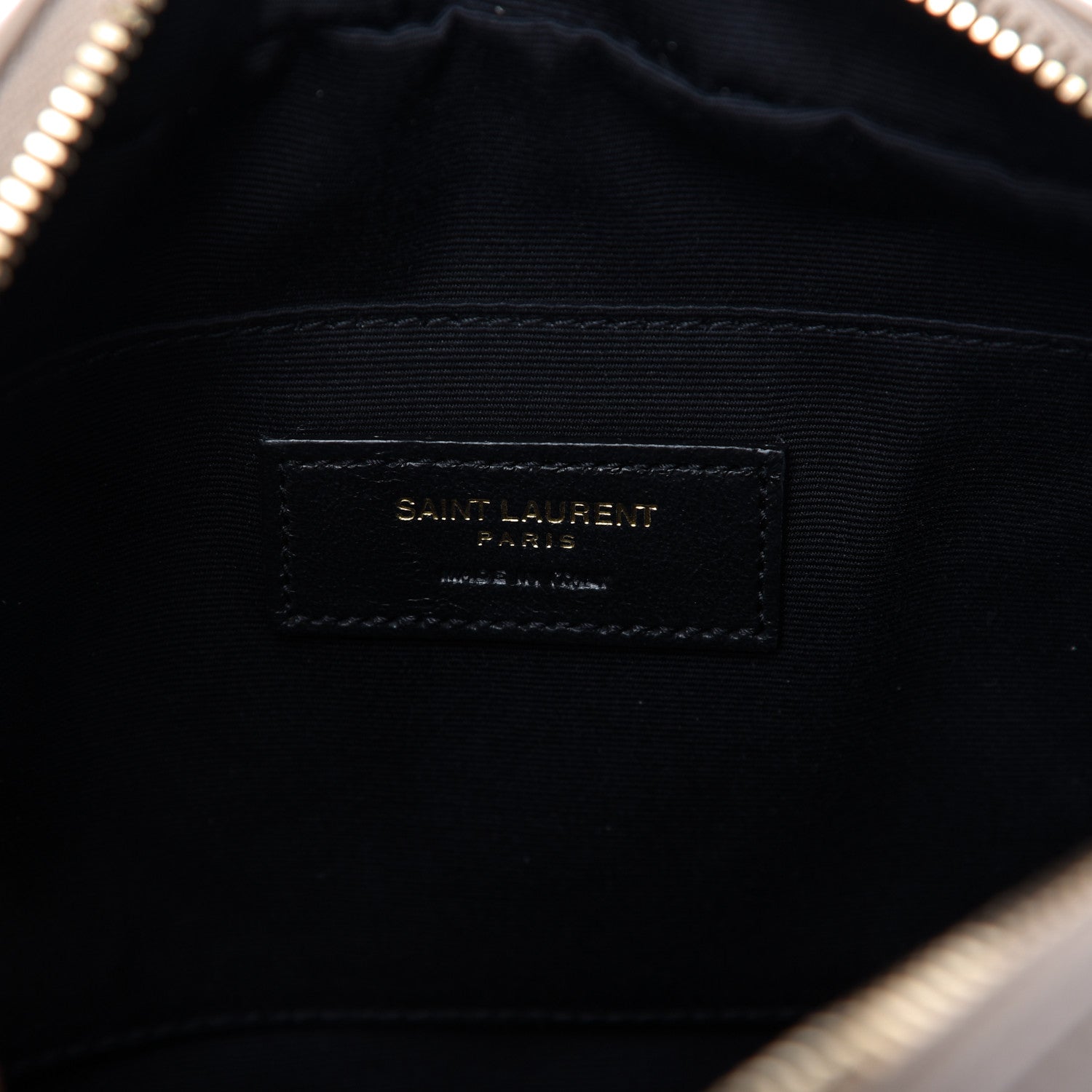 Saint Laurent Calfskin Matelasse Monogram Lou Camera Bag Dark Beige 8 of 9