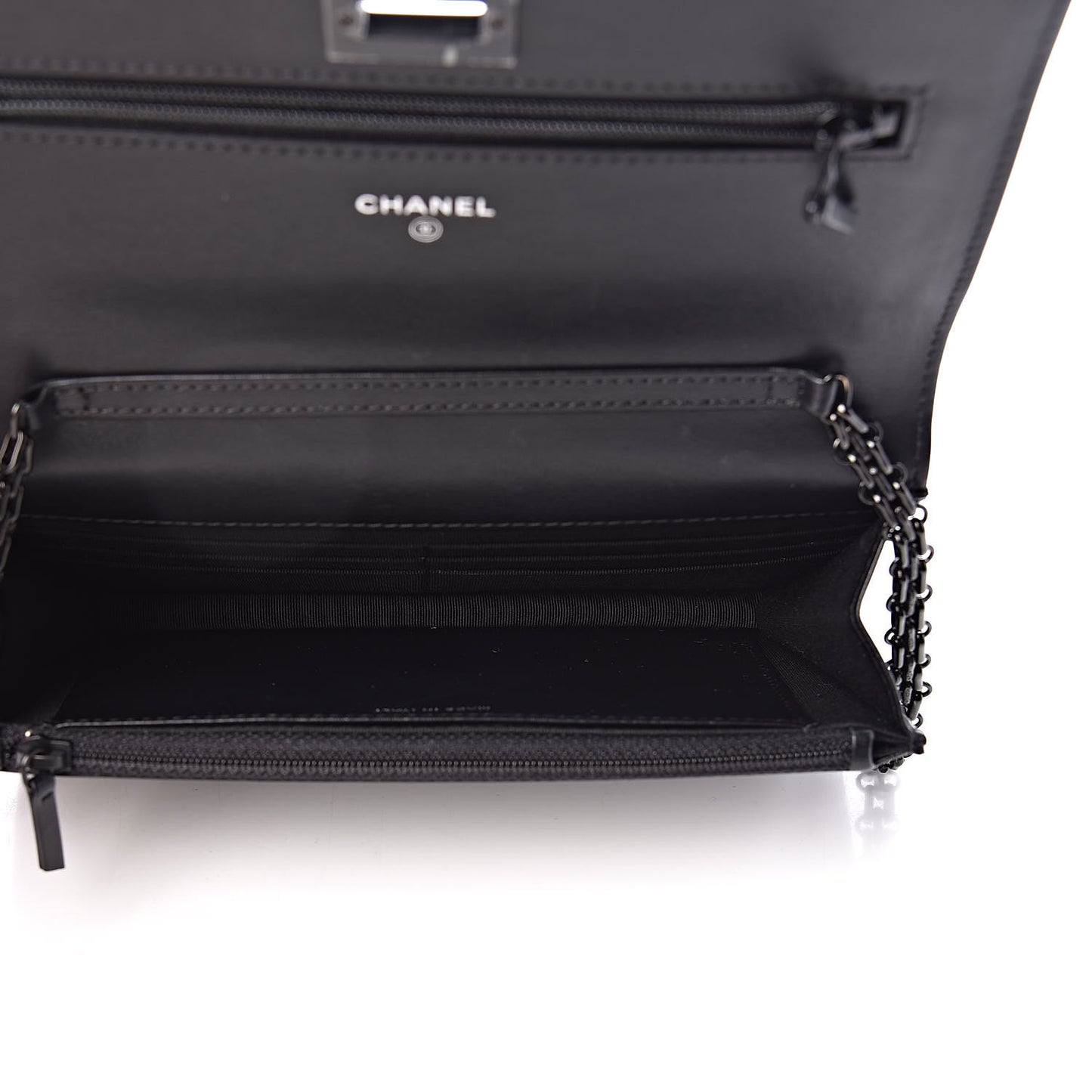 Aged Calfskin Quilted Reissue Wallet On Chain WOC So Black