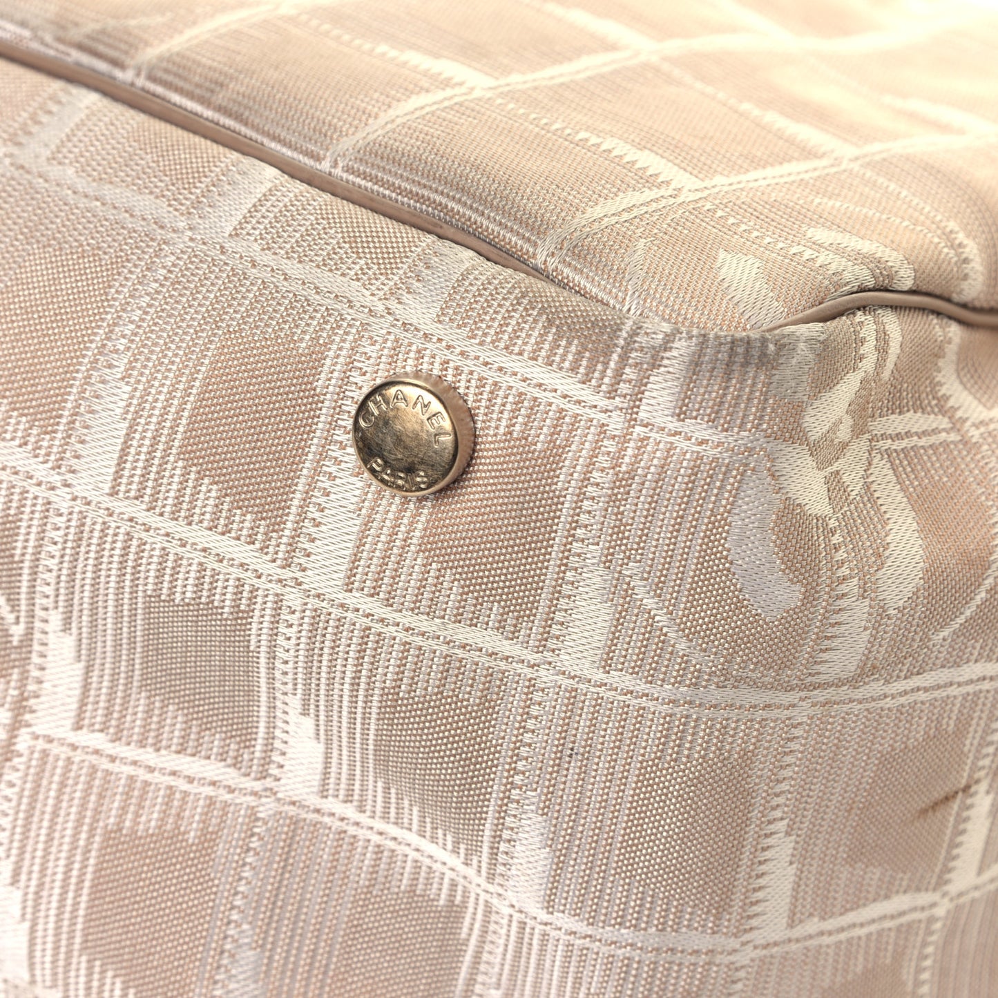 Nylon Medium Travel Tote Beige