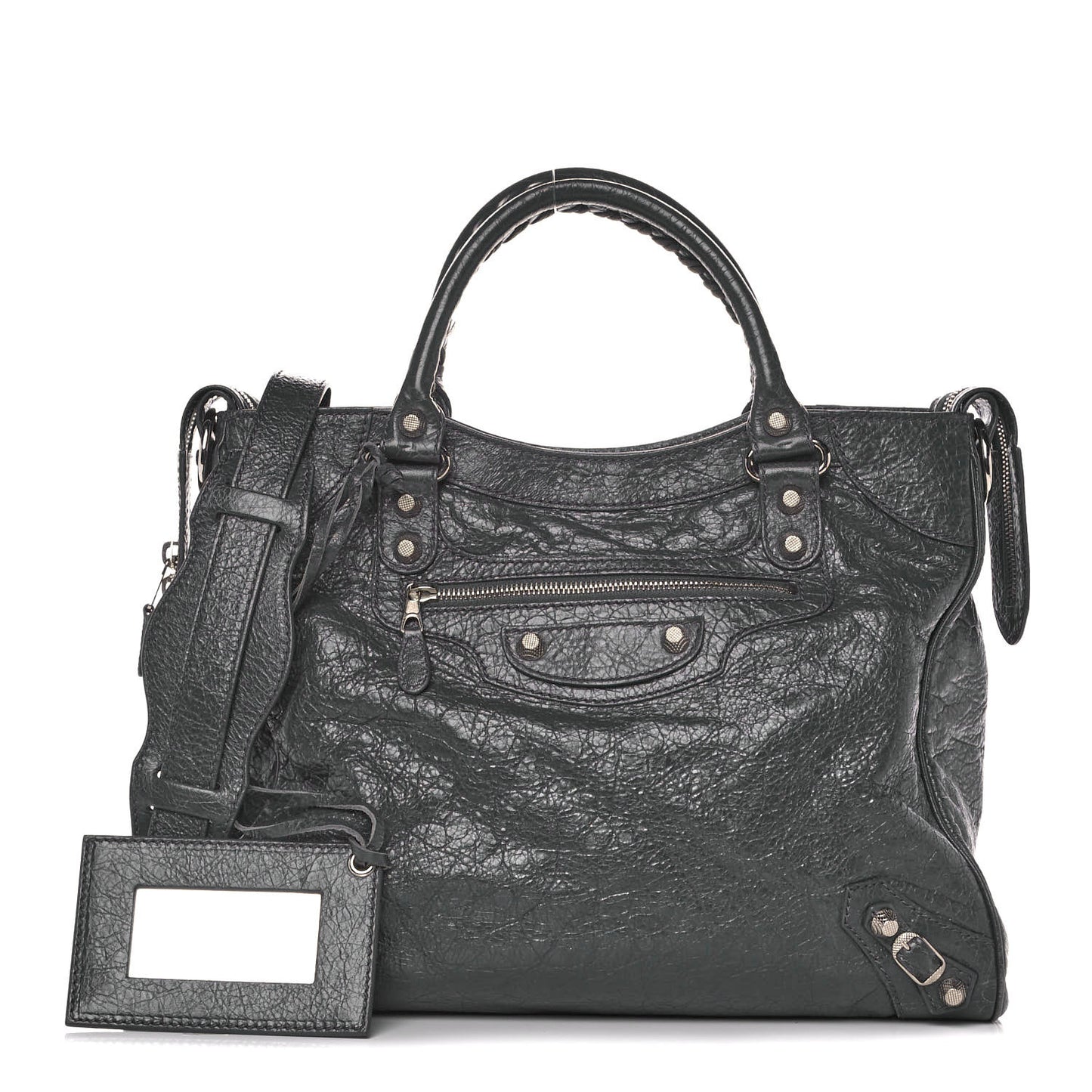 Agneau Giant 12 Silver Hardware Velo Gris Fossile Anthracite