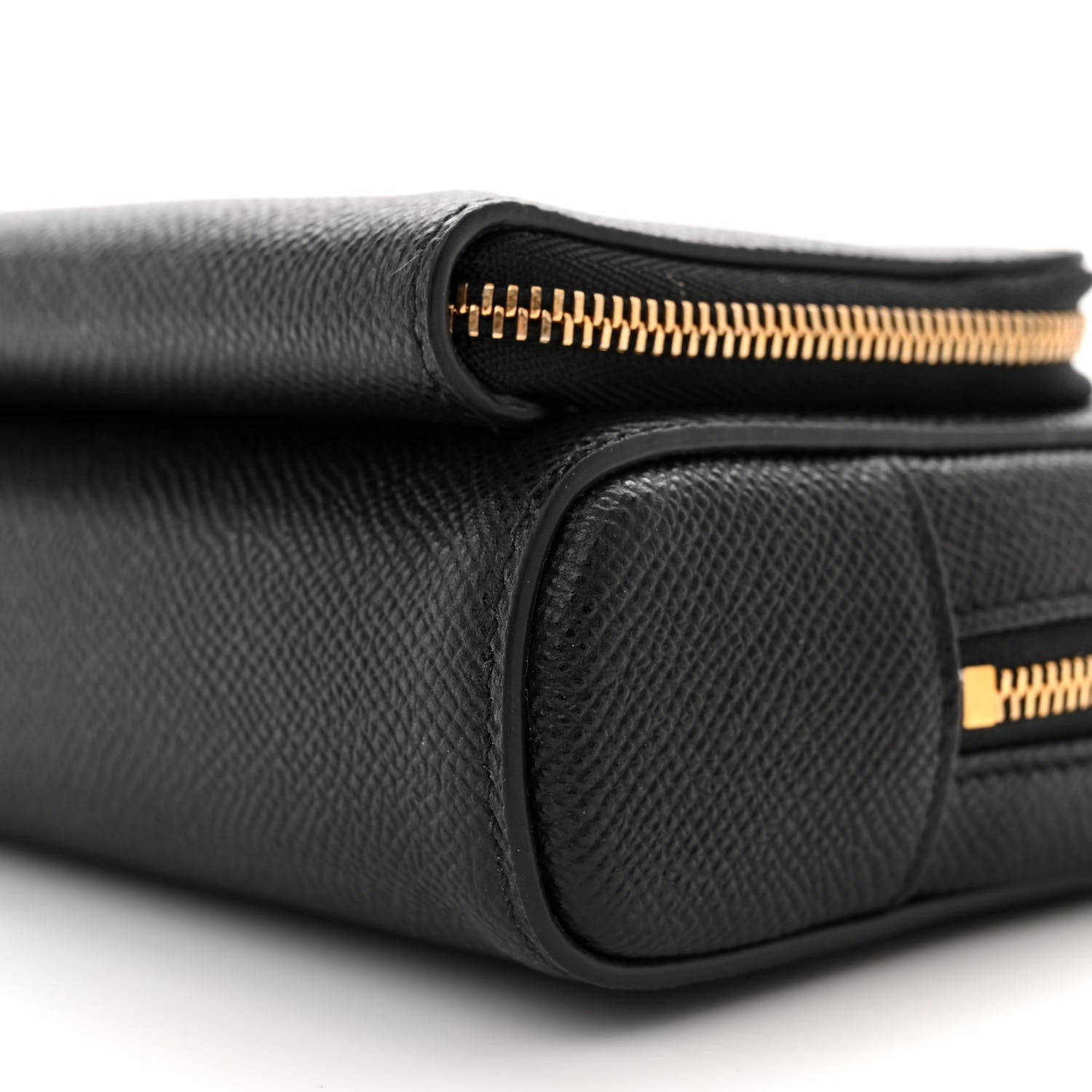 Christian Dior Grained Calfskin Caro Double Pouch Black 11 of 13
