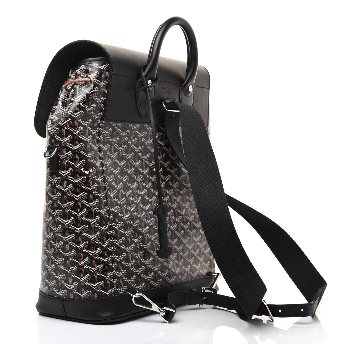 Goyardine Calfskin Alpin MM Backpack Black