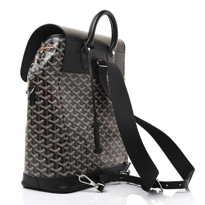Goyard Goyardine Calfskin Alpin MM Backpack Black 2 of 15