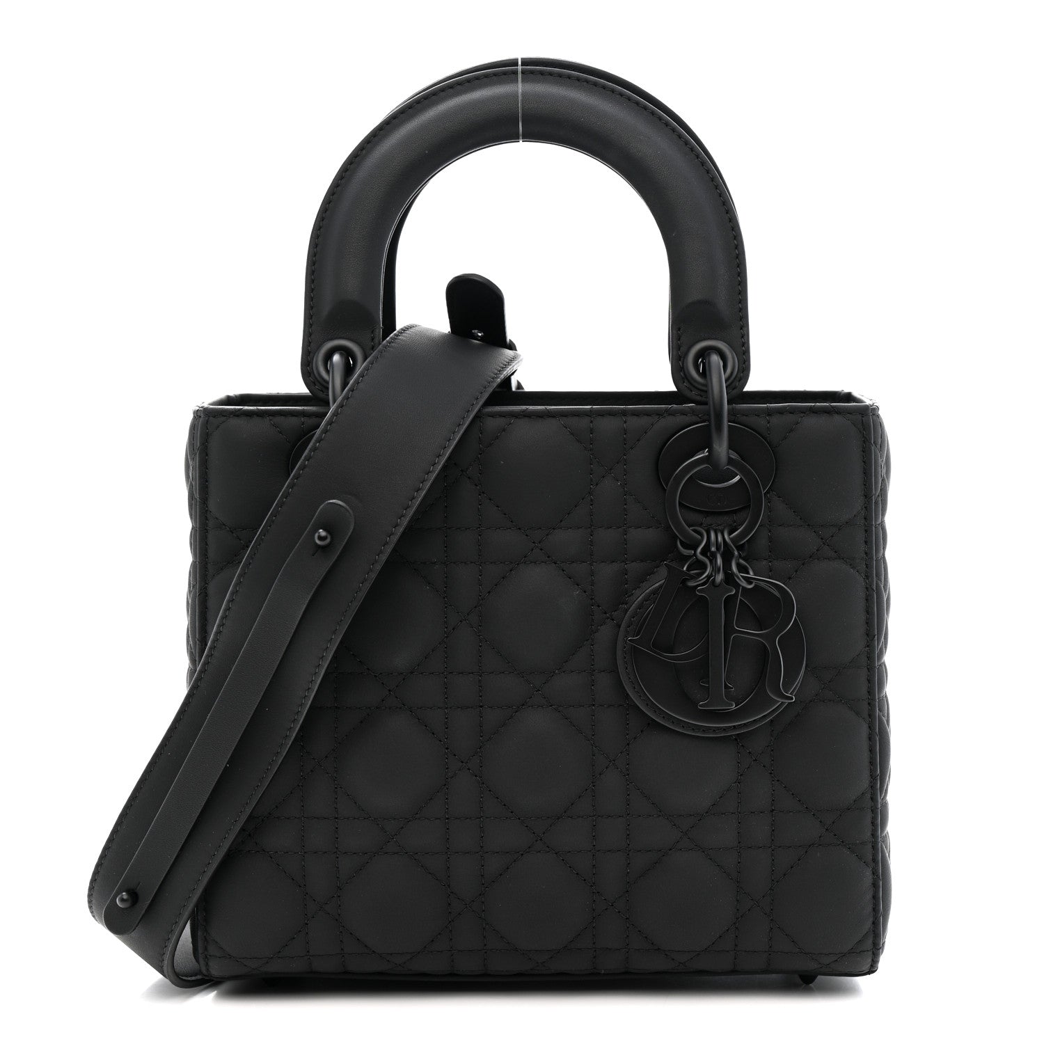 Christian Dior Ultra Matte Calfskin Cannage Small My ABCDior Lady Dior Black 1 of 11