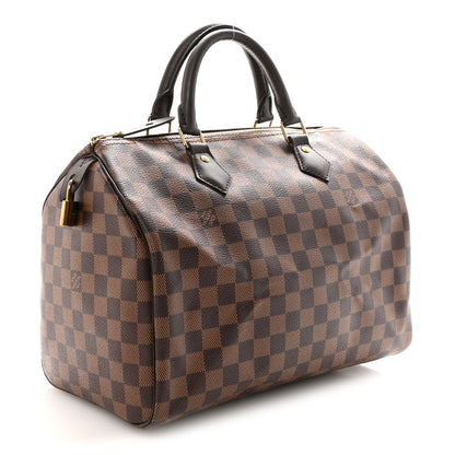 Louis Vuitton Damier Ebene Speedy 30 3 of 9