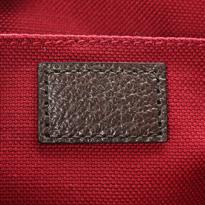 Gucci GG Supreme Monogram Textured Dollar Calfskin Retro Interlocking G Flap Messenger Bag Beige Ebony New Acero 6 of 10