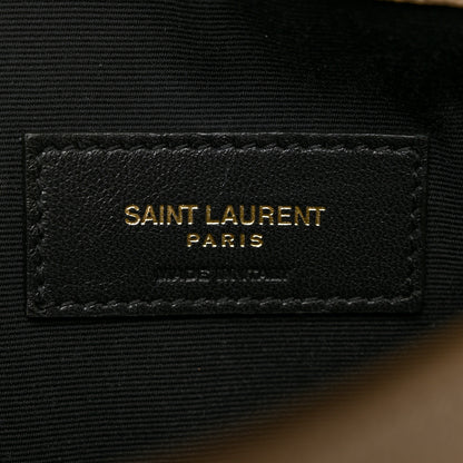 Saint Laurent Grain De Poudre Uptown Pouch Dark Beige 6 of 6