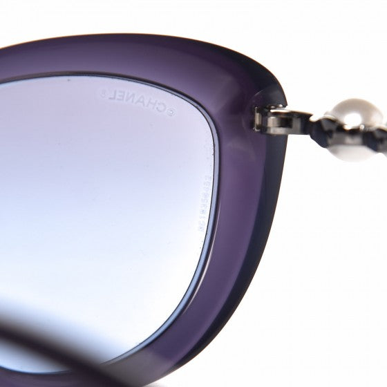 Acetate Pearl Cat Eye Sunglasses 5340-H Blue