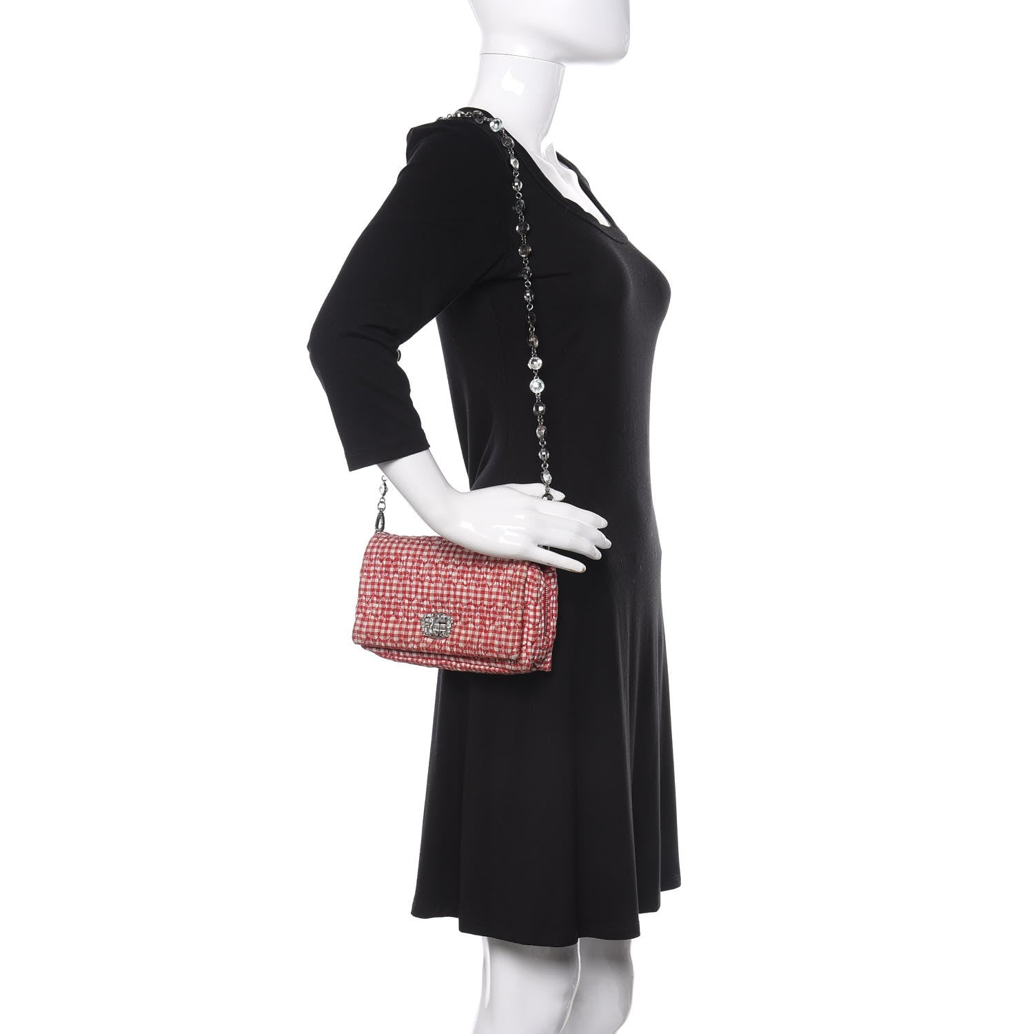 Miu Miu Vichy Crystal Flap Shoulder Bag Rosso 692121 – FASHIONPHILE