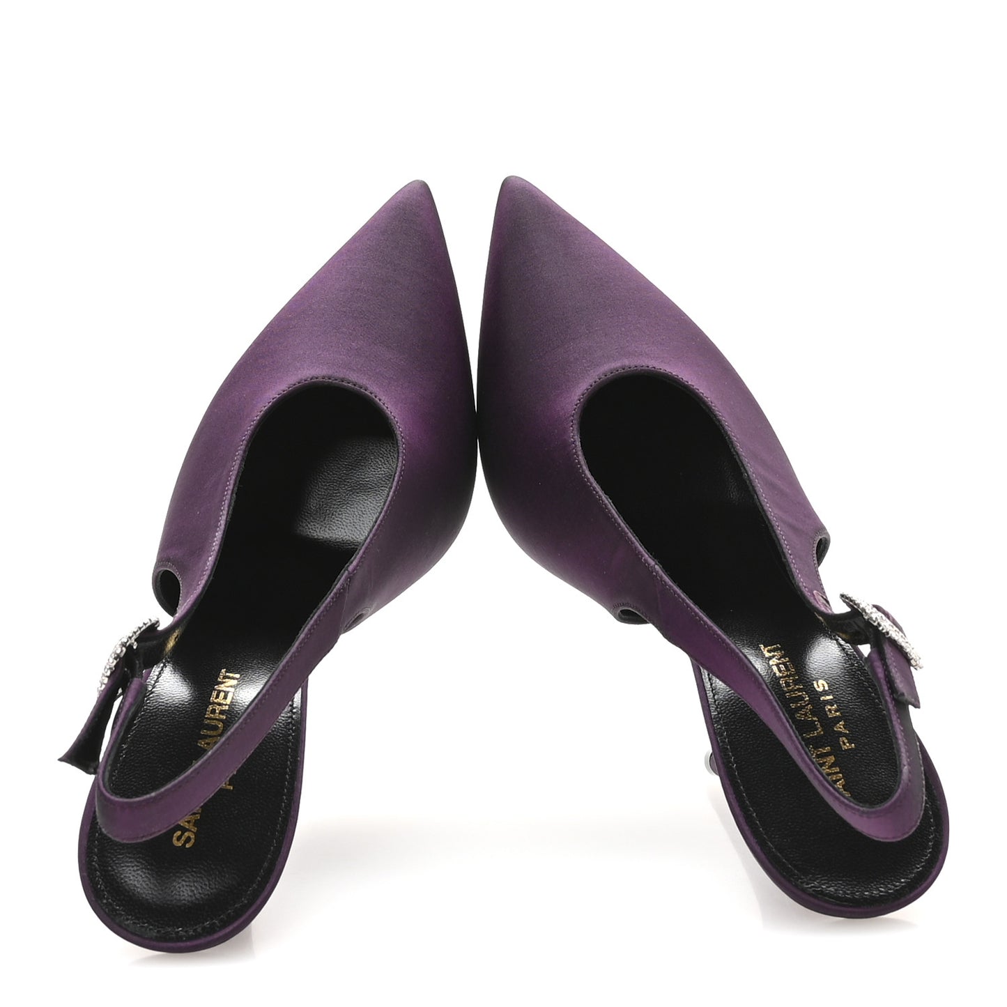 Taffeta Yasmeen 115 Slingback Pumps 38.5 Prune
