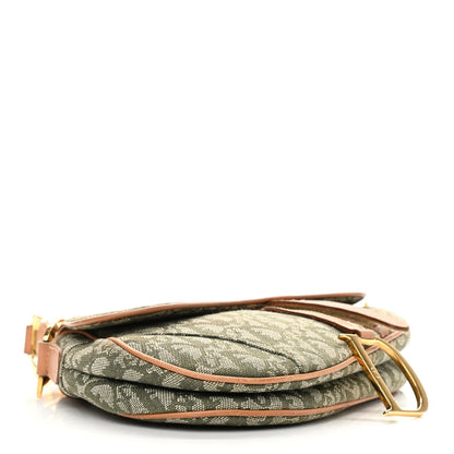 Christian Dior Monogram Saddle Bag Green 4 of 10
