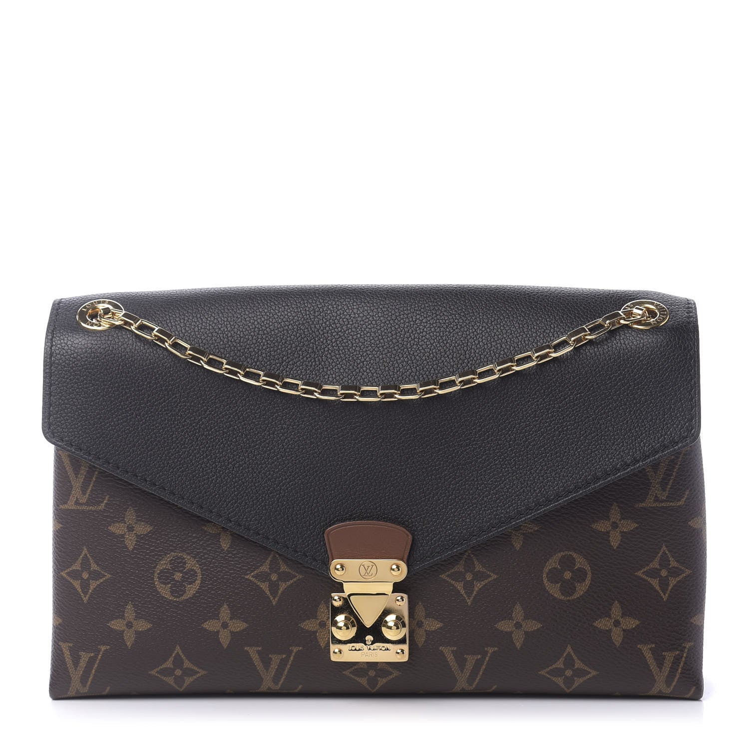 Louis Vuitton Monogram Pallas Chain Black 1 of 8