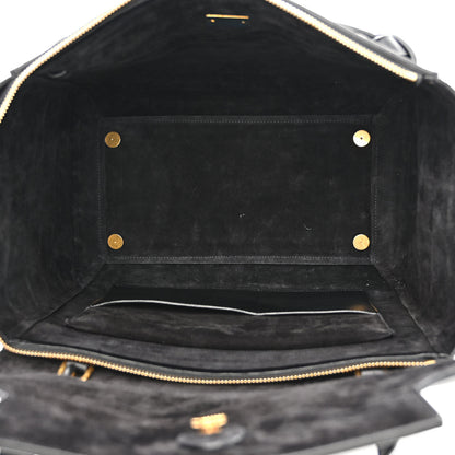 Celine Calfskin Crocodile Embossed Small Belt Bag Black 5 of 10