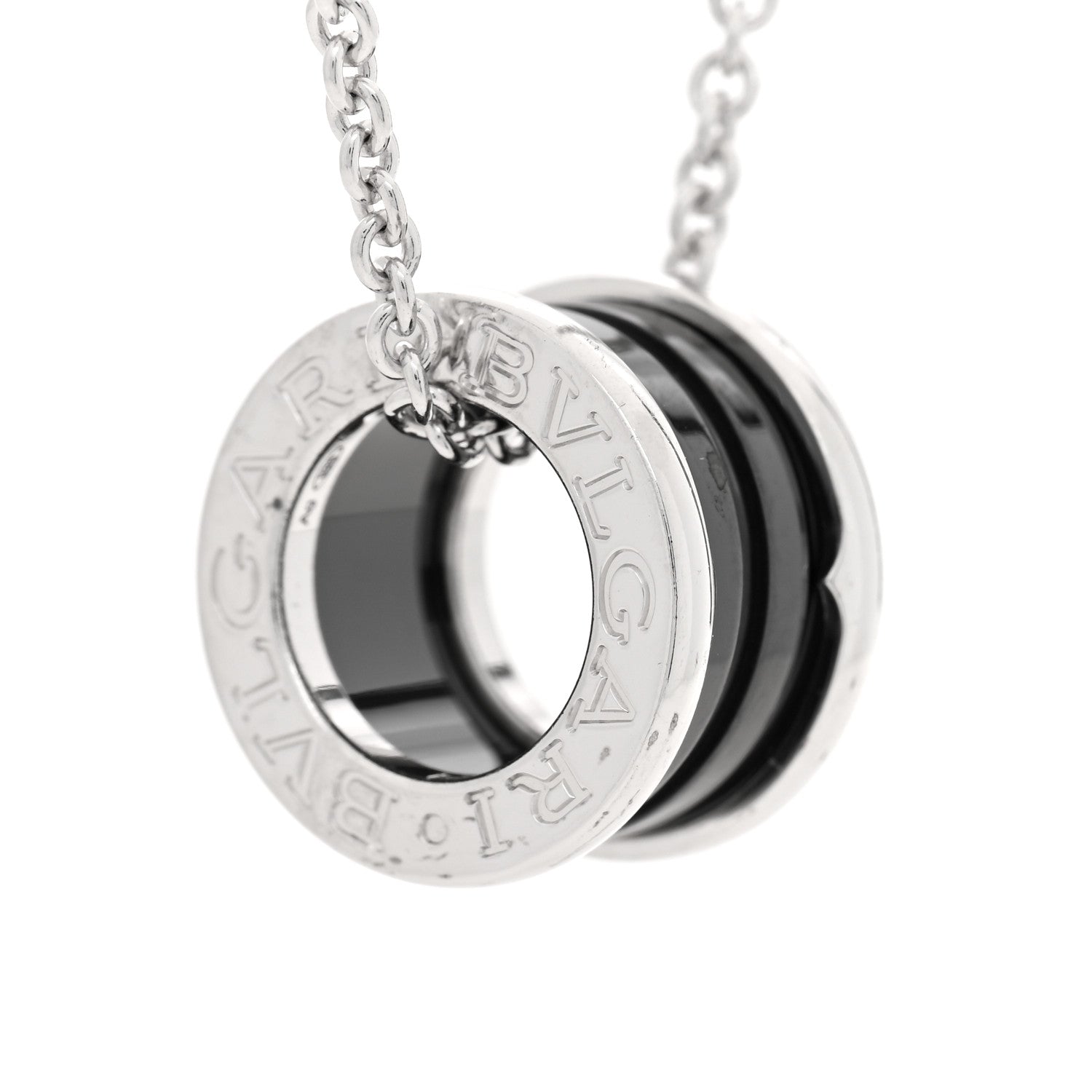 Bulgari Sterling Silver Ceramic Save The Children Pendant Necklace 4 of 6
