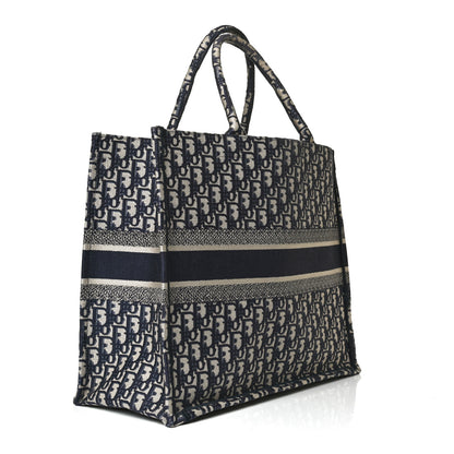 Christian Dior Oblique Book Tote Blue Multicolor 3 of 13