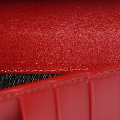 Gucci Guccissima Signature Zip Around Organizer Wallet Hibiscus Red 7 of 8