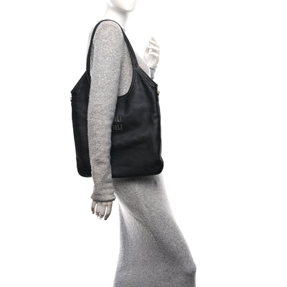 Miu Miu Nappa Ivy Bag Black 2 of 9