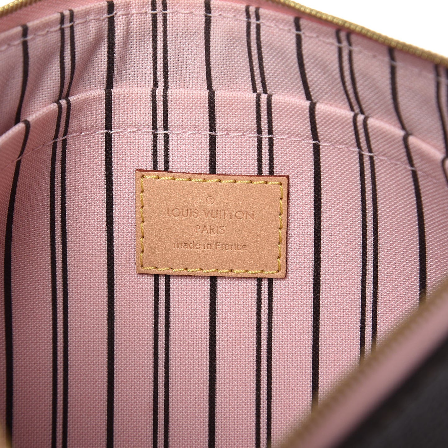 Monogram Neverfull MM GM Pochette Rose Ballerine