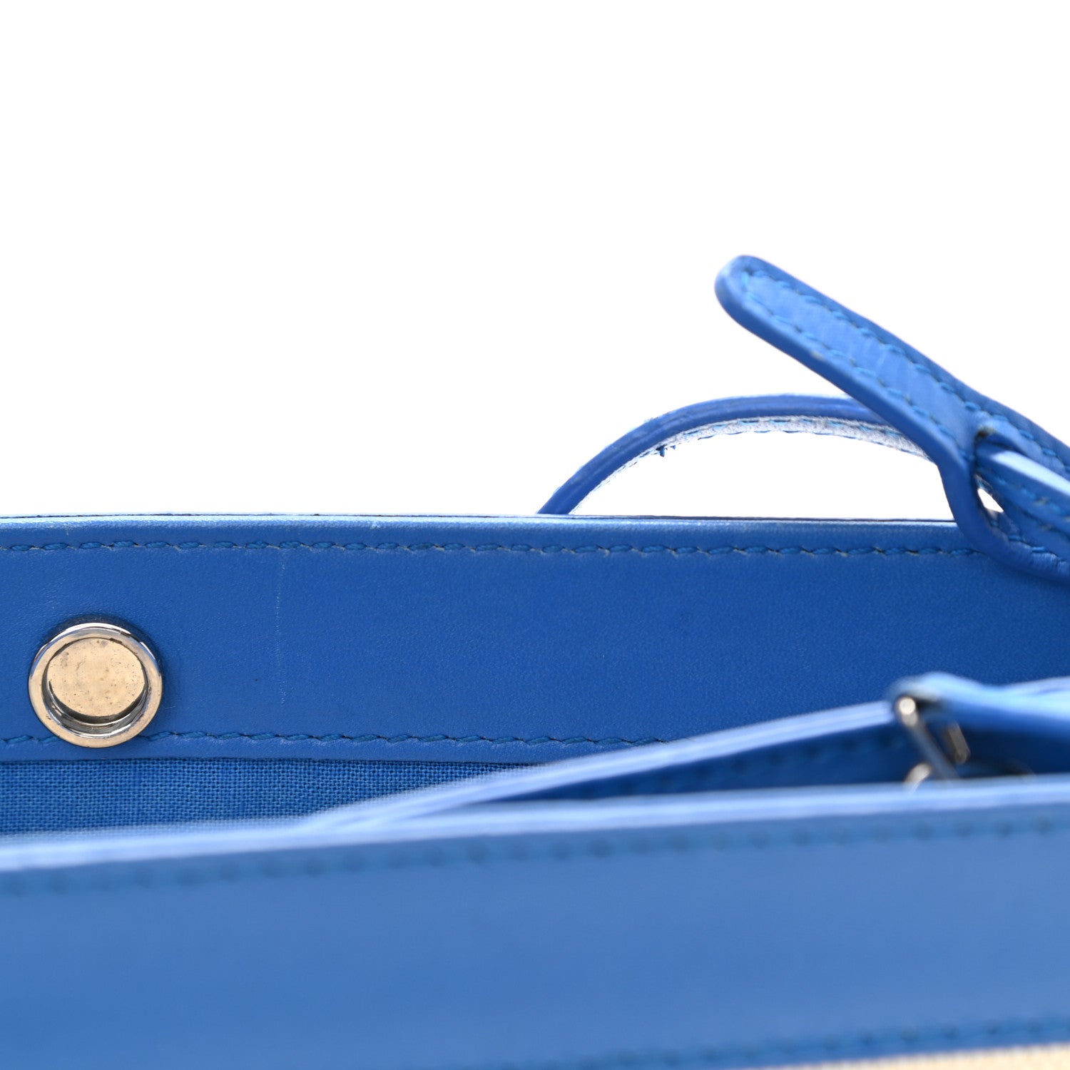 Balenciaga Cotton Canvas Pochette Crossbody Bag Bleu Pacifique 11 of 11