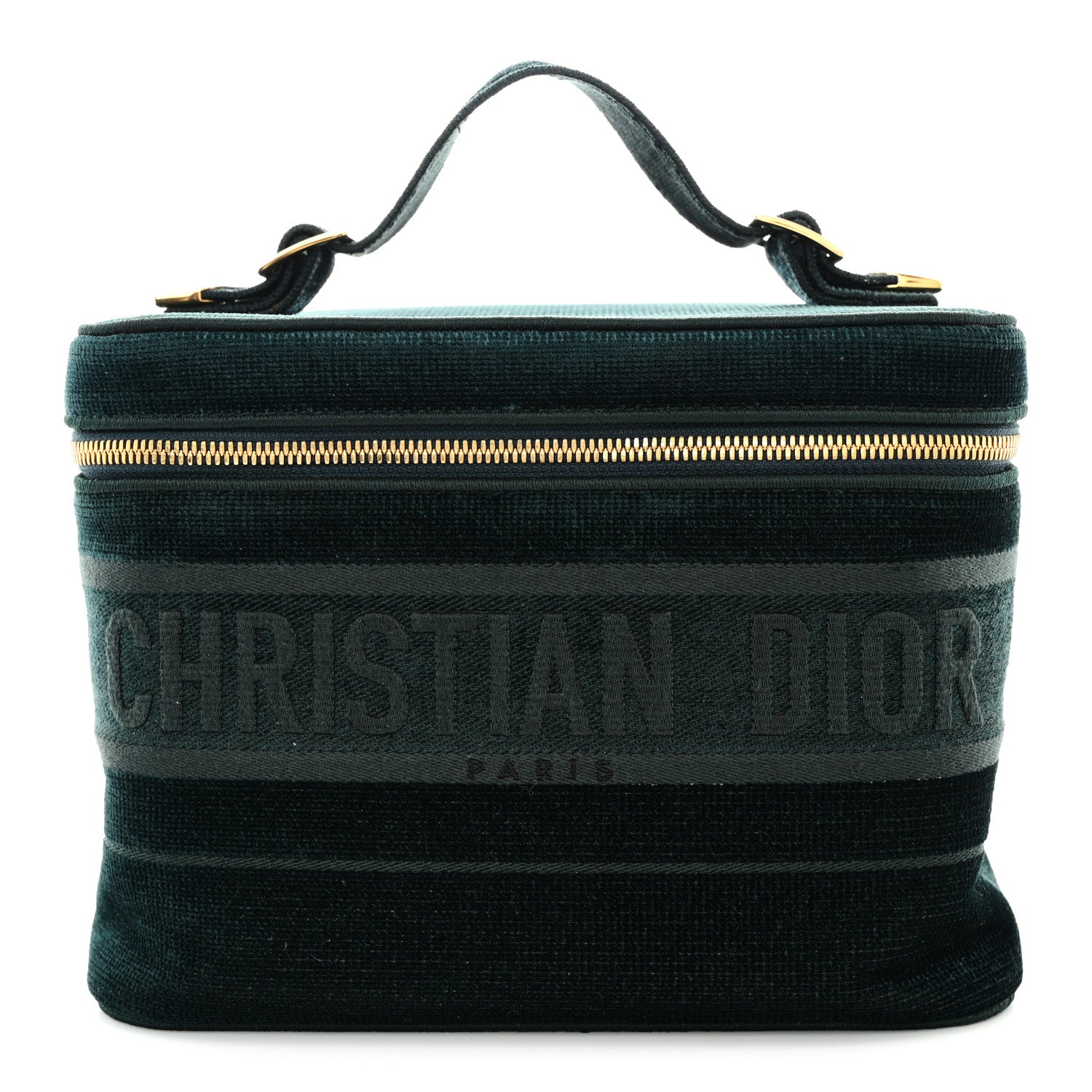 Christian Dior Velvet Vanity Case Green 1 of 16