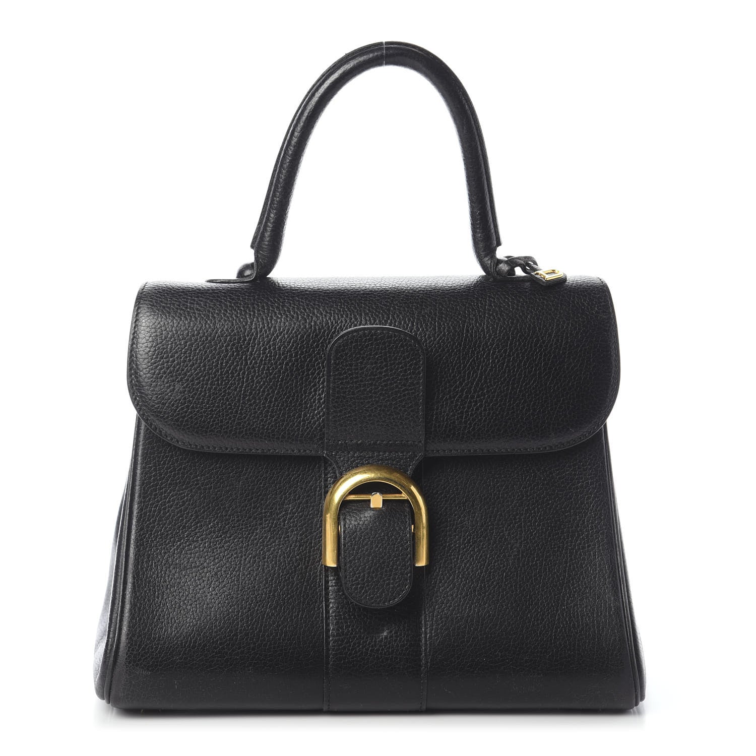 Delvaux Crispy Calfskin MM Brillant Satchel Black 1 of 9