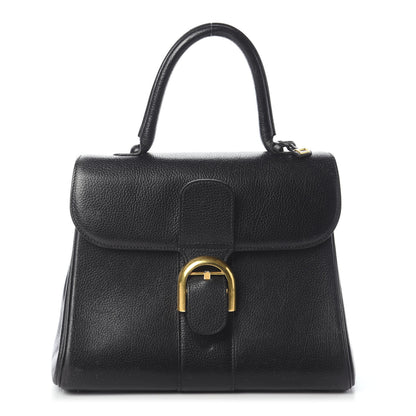 Delvaux Crispy Calfskin MM Brillant Satchel Black 1 of 9