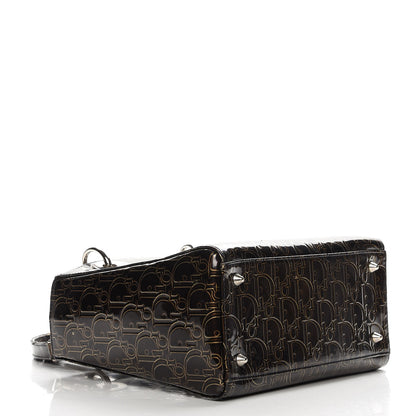 Christian Dior Patent Ultimate Medium Lady Dior Brown 5 of 12