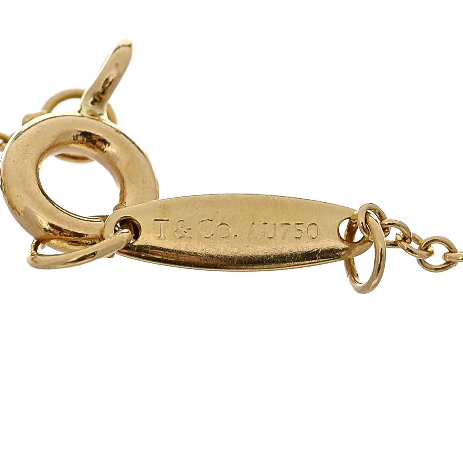 Tiffany 18K Yellow Gold Diamond .35ctw Elsa Peretti Diamonds by the Yard Station Bracelet 3 of 4