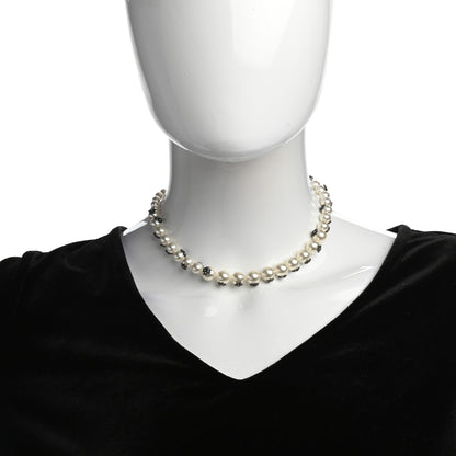 Christian Dior Pearl Crystal Star Mise En Dior Tribal Necklace 2 of 5