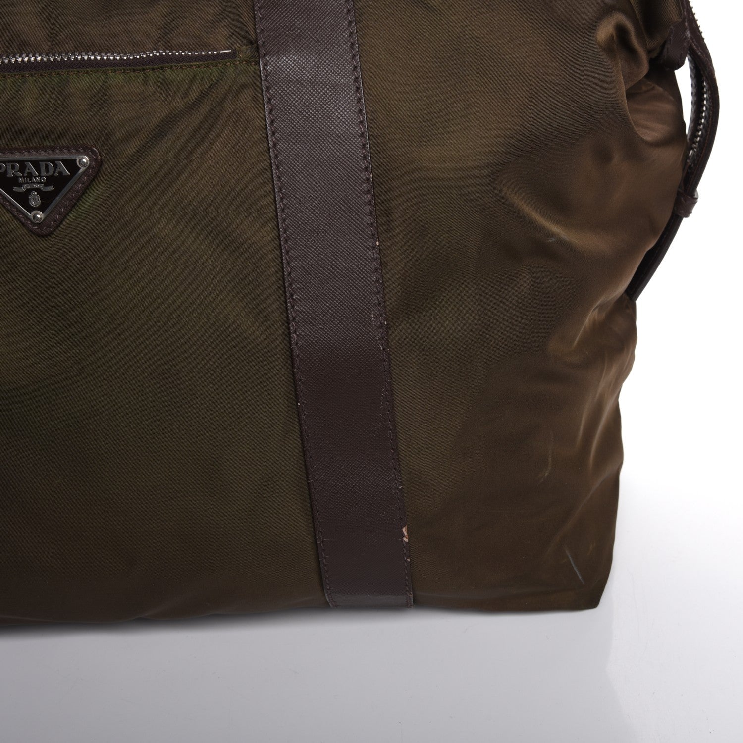 Prada Nylon Vela Large Tote Moro 8 of 11